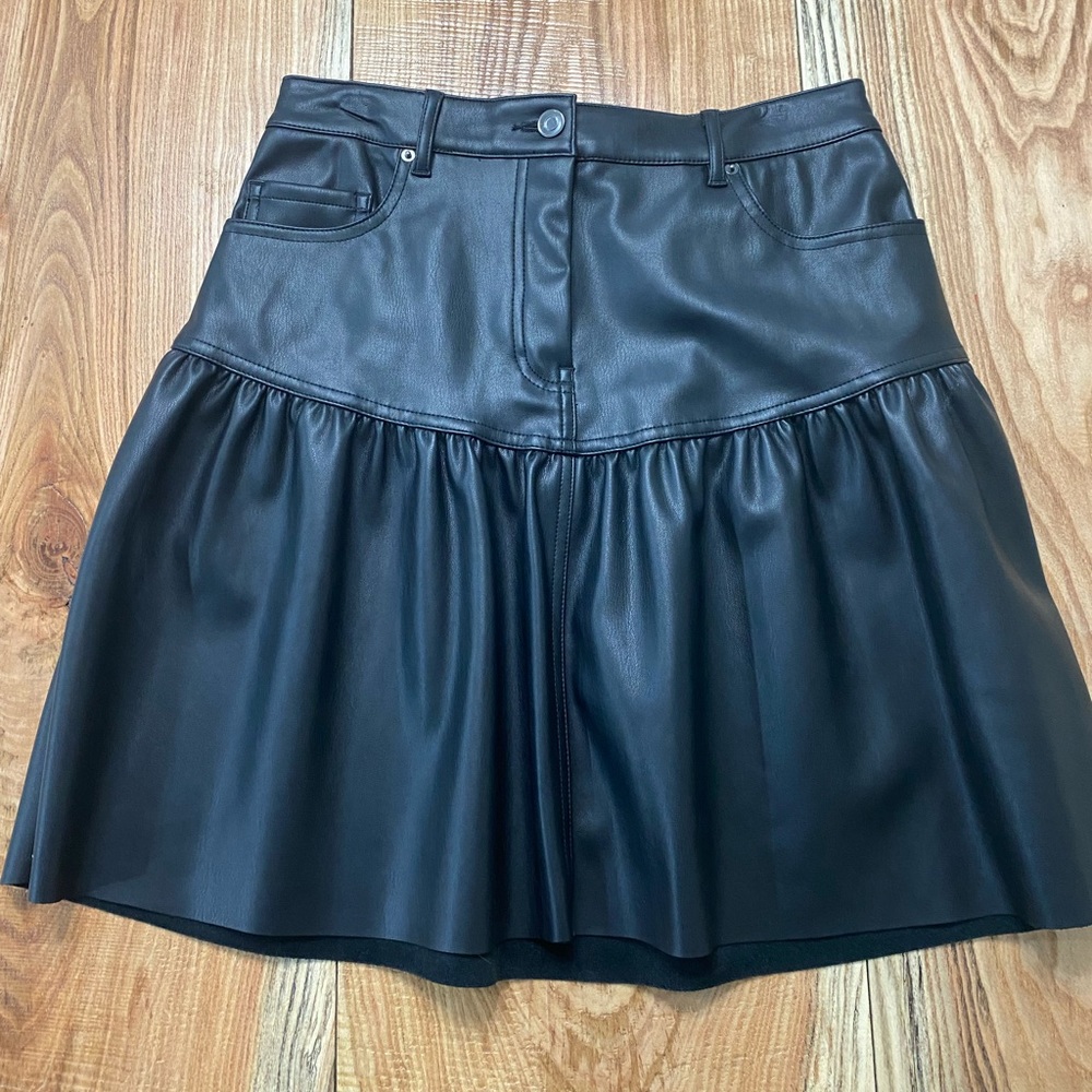 Zara leather skirt